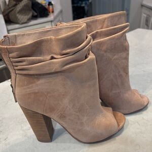 Women's Peep-Toe Ankle Boots
